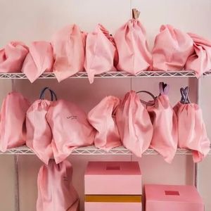 NWOT Kate Spade Medium Drawstring Pink Dust Bag M KC828 NEW 19"x17"